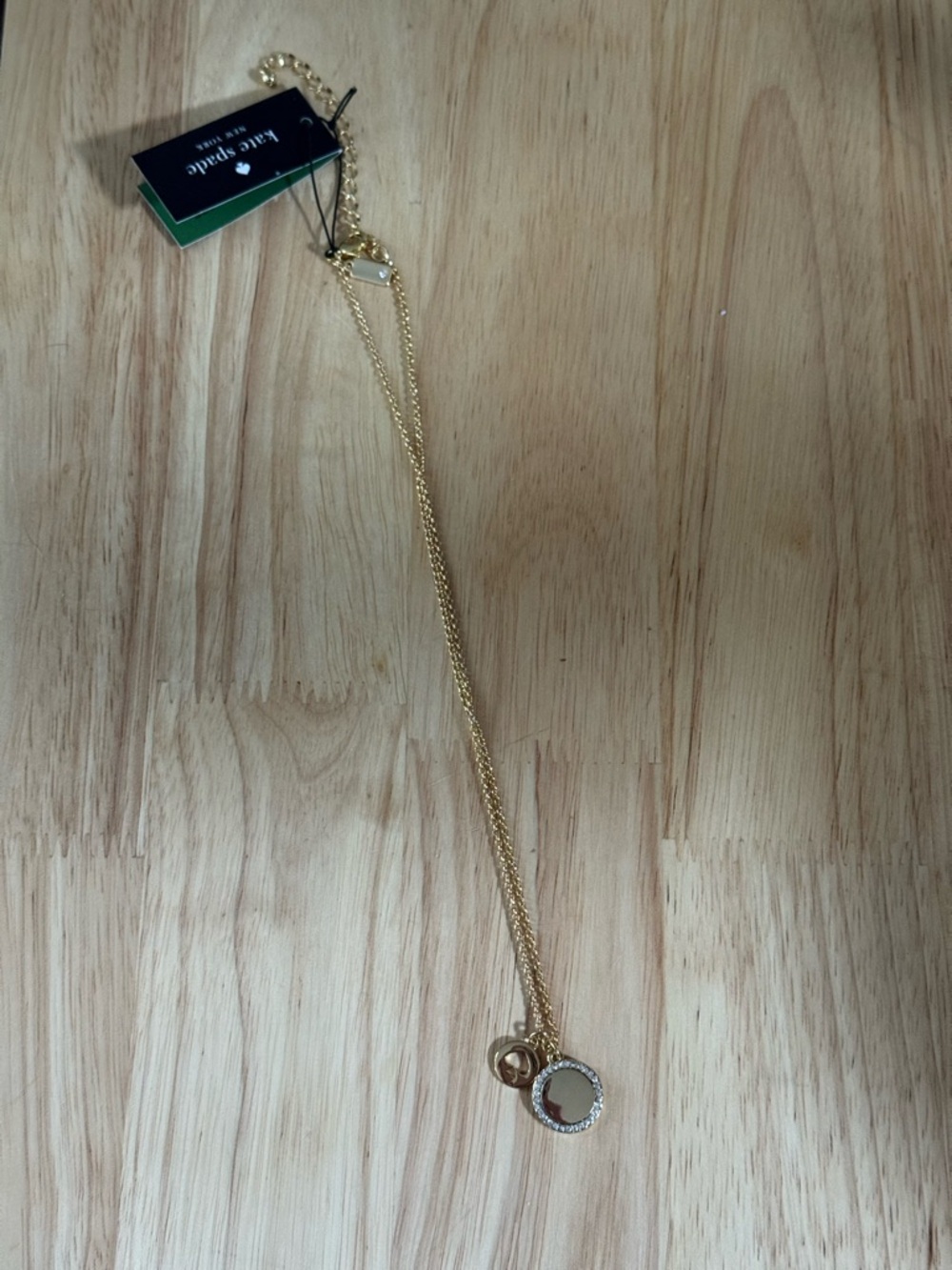 kate spade Gold Necklace with spade pendant